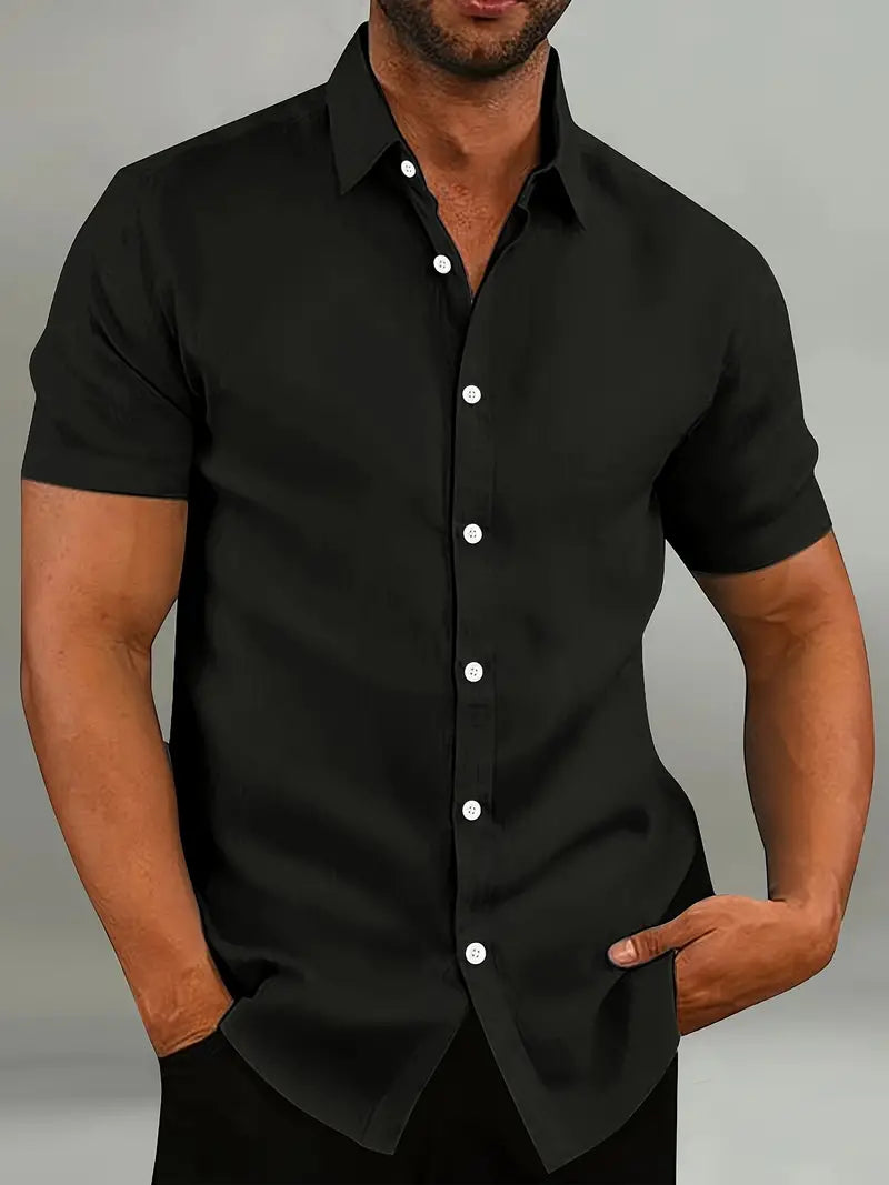 Callum | Men's Short Sleeve Casual Shirt for Relaxed Everyday Wear