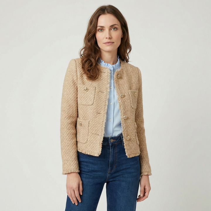 Camille | Women’s Tweed Jacket in a Cropped Tailored Fit