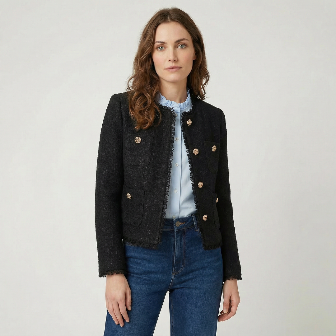 Camille | Women’s Tweed Jacket in a Cropped Tailored Fit