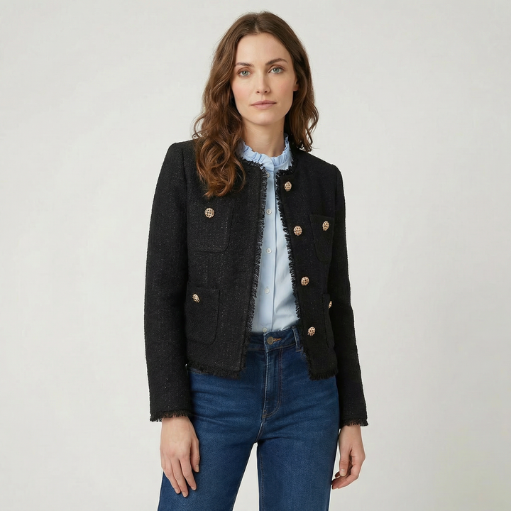 Camille | Women’s Tweed Jacket in a Cropped Tailored Fit