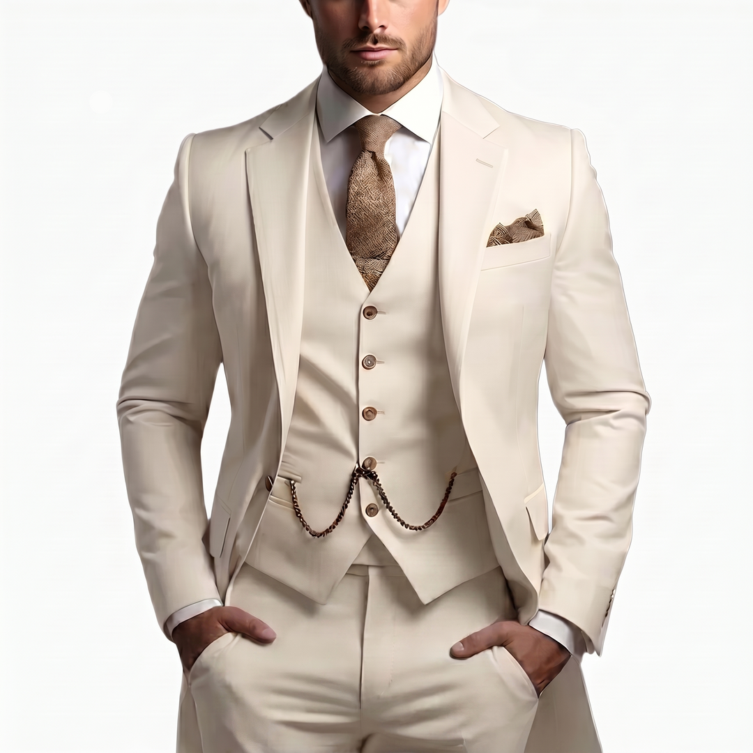 Benedict | Men’s Three Piece Suit featuring a Waistcoat Detail