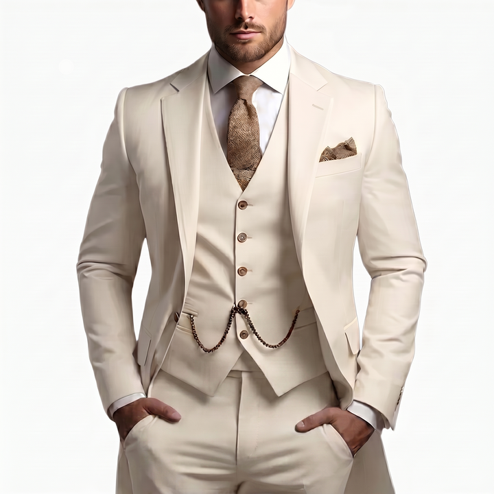 Benedict | Men’s Three Piece Suit featuring a Waistcoat Detail
