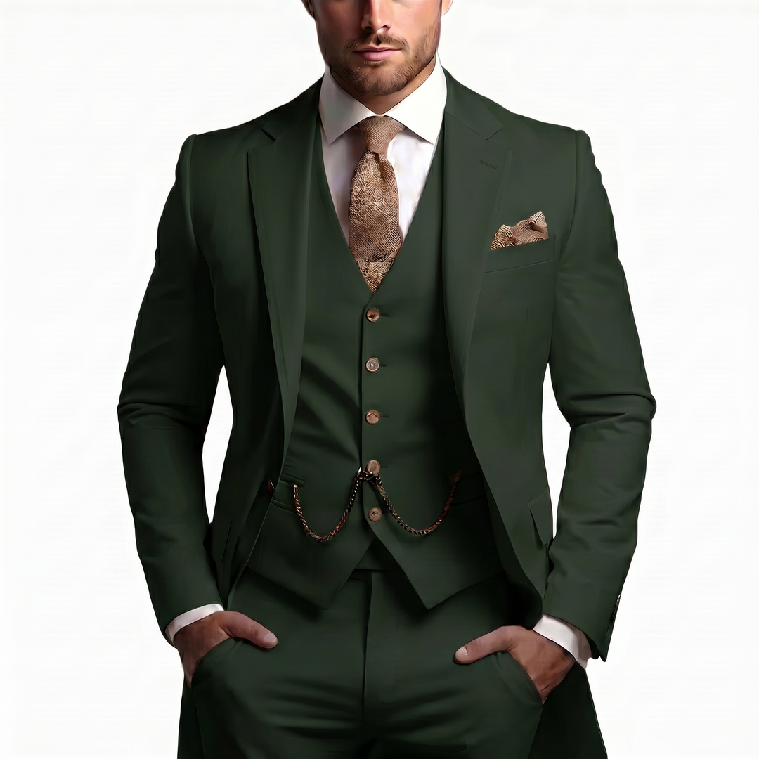Benedict | Men’s Three Piece Suit featuring a Waistcoat Detail
