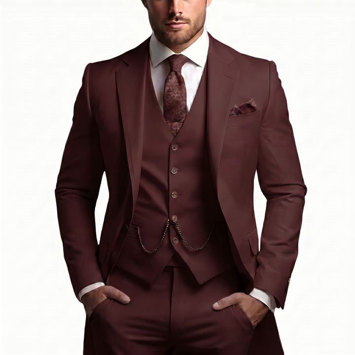 Benedict | Men’s Three Piece Suit featuring a Waistcoat Detail