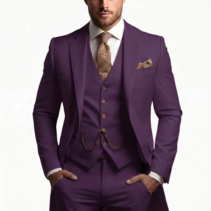 Benedict | Men’s Three Piece Suit featuring a Waistcoat Detail