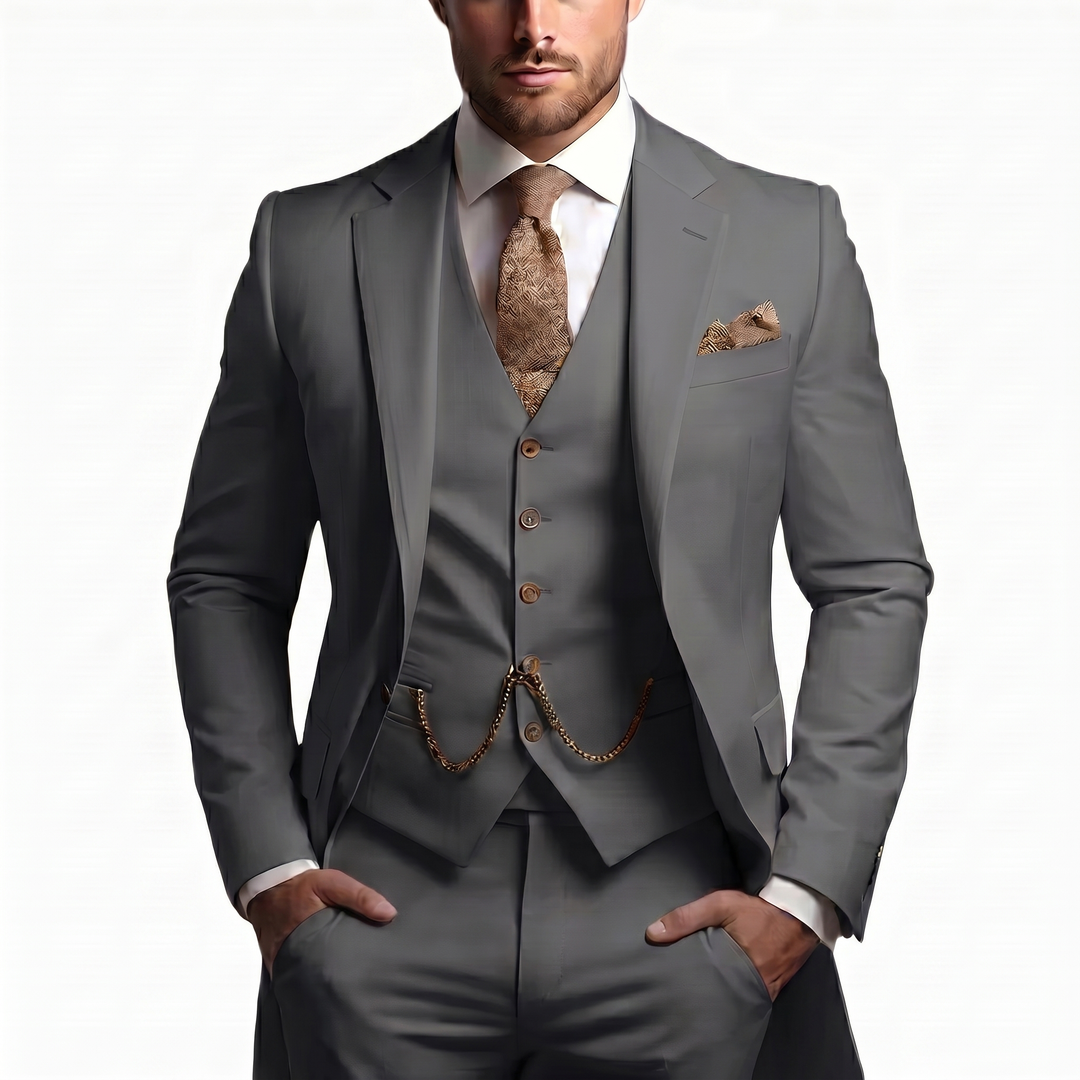 Benedict | Men’s Three Piece Suit featuring a Waistcoat Detail