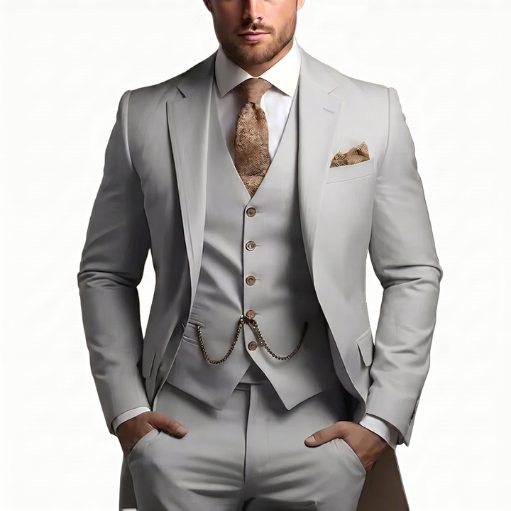 Benedict | Men’s Three Piece Suit featuring a Waistcoat Detail
