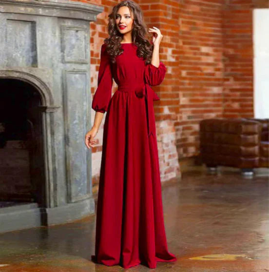 Amara | Women’s Maxi Dress featuring a Tie Waist