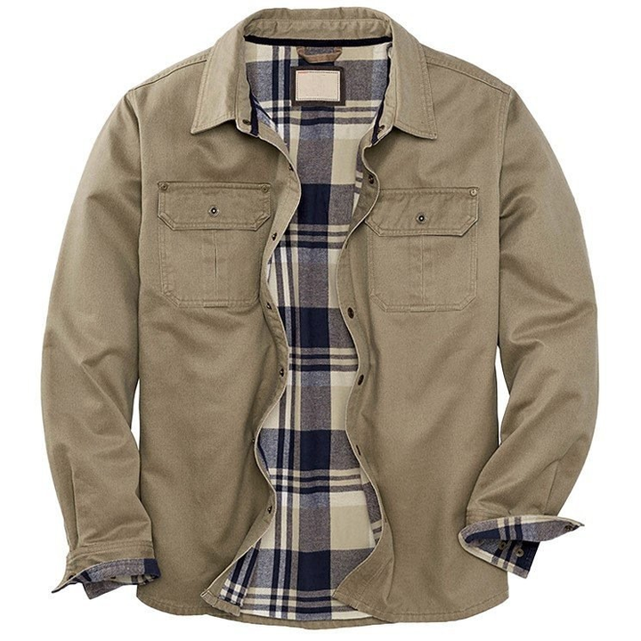 Ethan | Men’s Casual Jacket with a Check Lined Interior