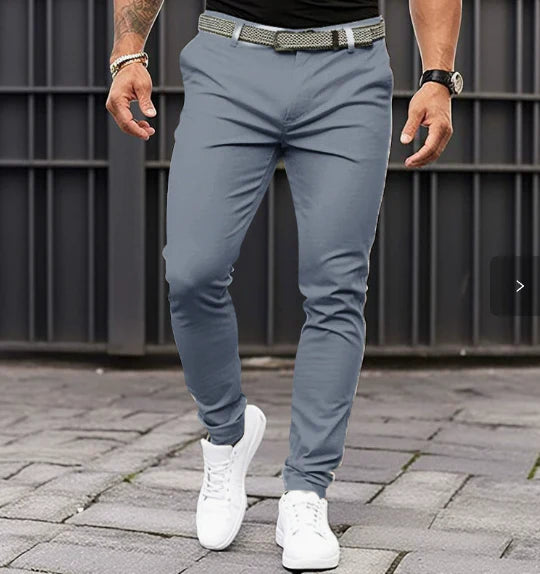 Baxter | Men's Slim Fit Stretch Tapered Joggers for Smart Casual Everyday Wear