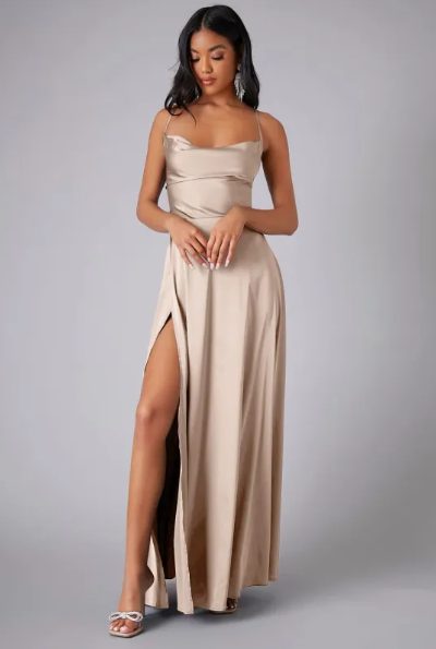 Maribel | Women’s Maxi Dress with a High Side Split