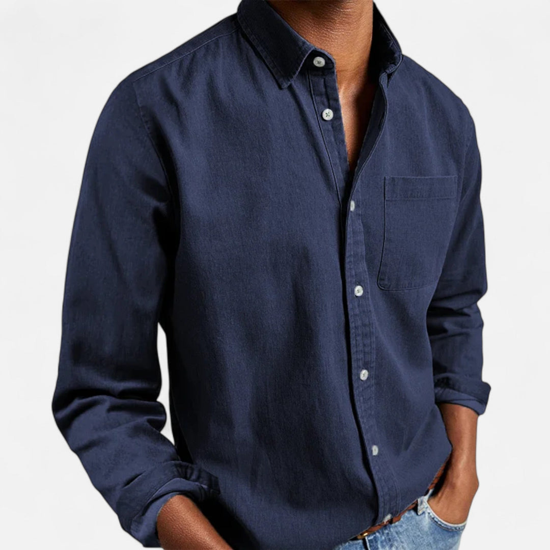 Owen | Men’s Shirt with a Classic Chest Pocket