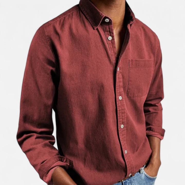 Owen | Men’s Shirt with a Classic Chest Pocket