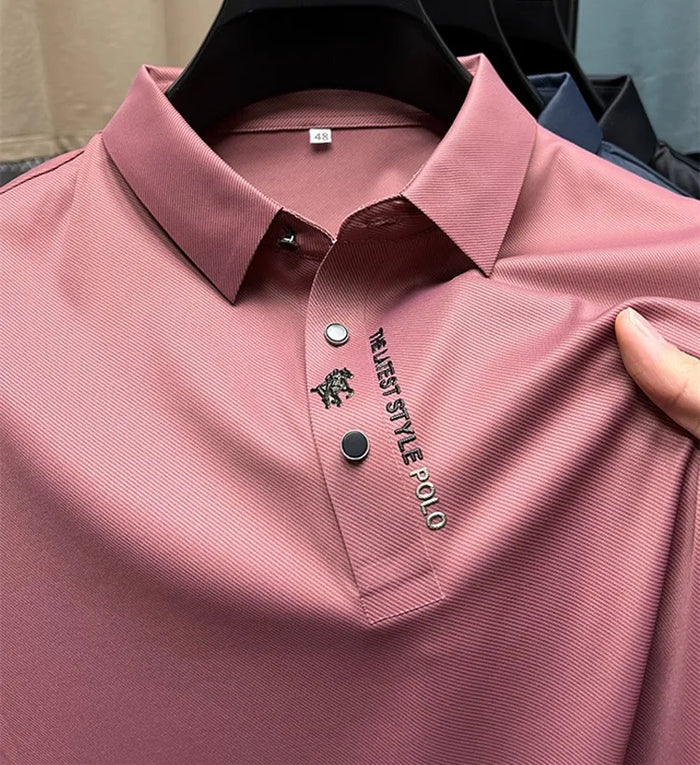 Spencer | Men's Wrinkle-Free Polo Shirt for Smart Casual Spring and Summer Wear