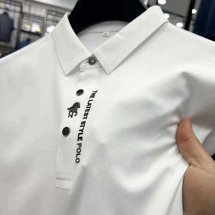 Spencer | Men's Wrinkle-Free Polo Shirt for Smart Casual Spring and Summer Wear