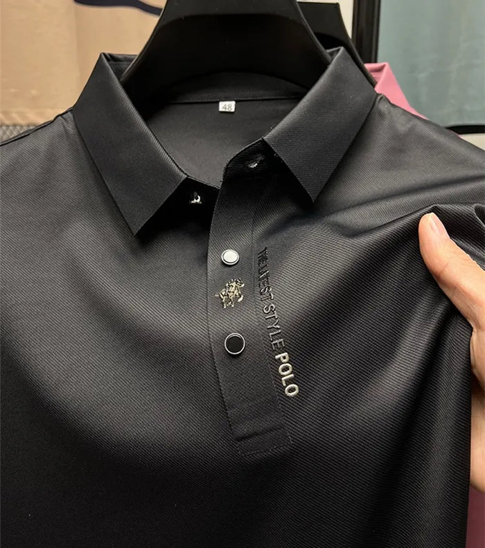 Spencer | Men's Wrinkle-Free Polo Shirt for Smart Casual Spring and Summer Wear