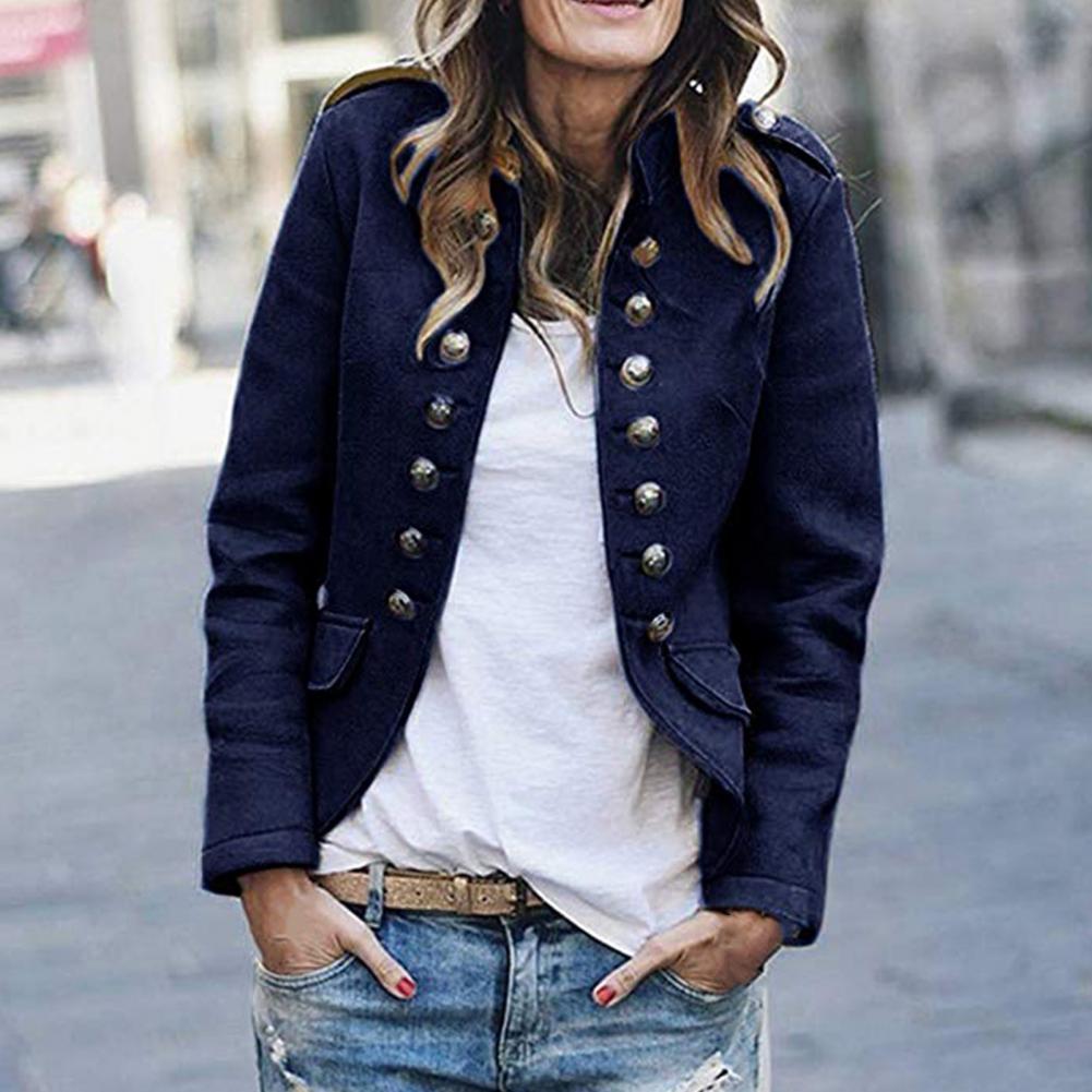 Aurelia | Women’s Military Jacket featuring Statement Buttons