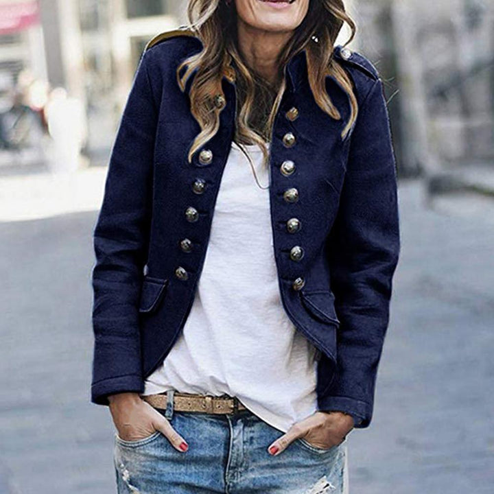 Aurelia | Women’s Military Jacket featuring Statement Buttons