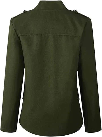 Aurelia | Women’s Military Jacket featuring Statement Buttons