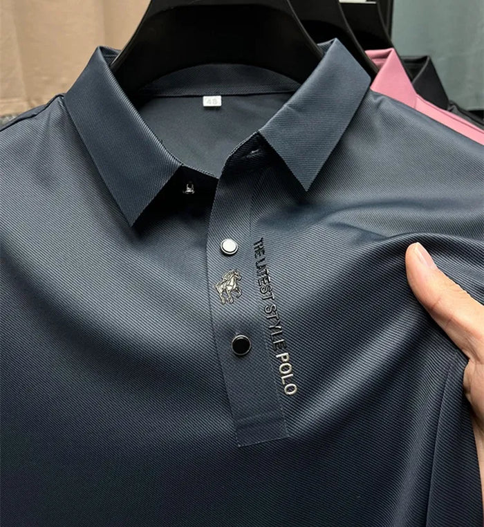 Spencer | Men's Wrinkle-Free Polo Shirt for Smart Casual Spring and Summer Wear