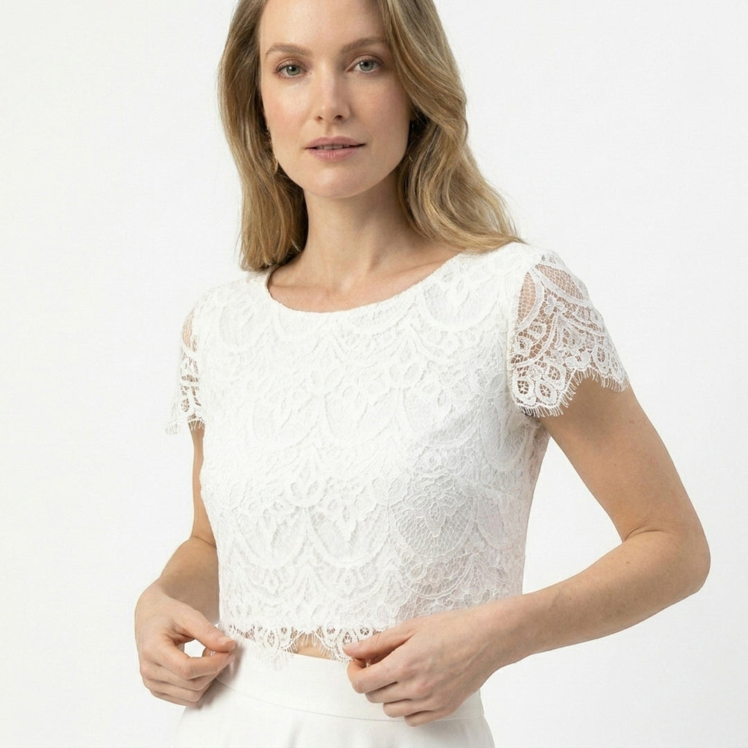 Eloise | Women’s Wedding Dress featuring a High Low Skirt