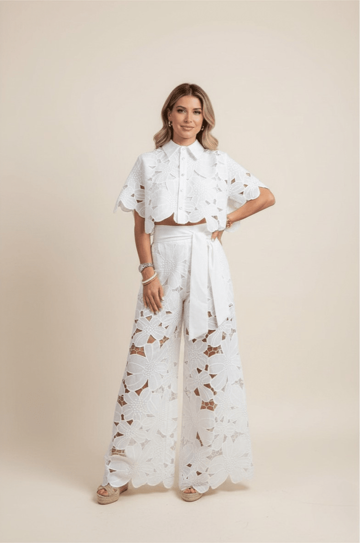 Elena | Women’s Co-Ord Set featuring Floral Detail