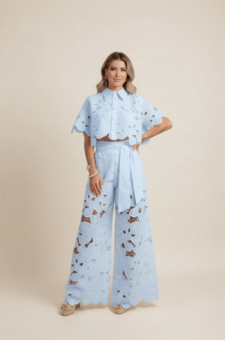 Elena | Women’s Co-Ord Set featuring Floral Detail
