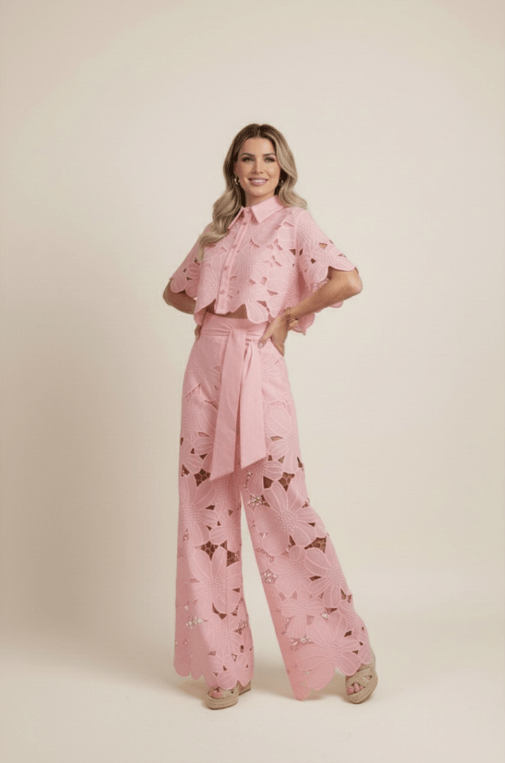 Elena | Women’s Co-Ord Set featuring Floral Detail