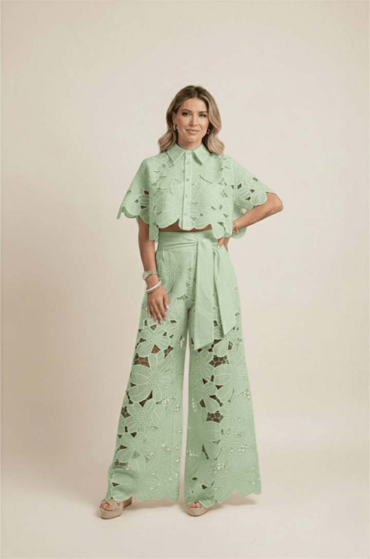 Elena | Women’s Co-Ord Set featuring Floral Detail