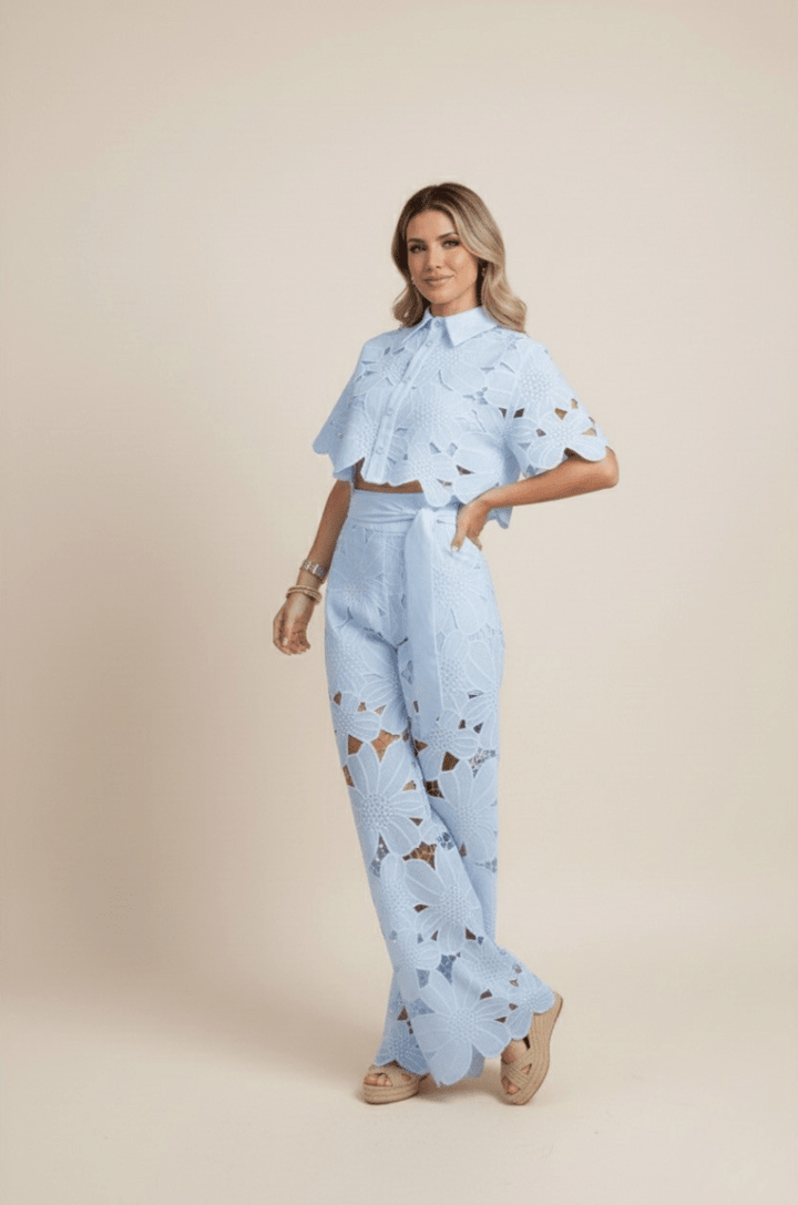 Elena | Women’s Co-Ord Set featuring Floral Detail