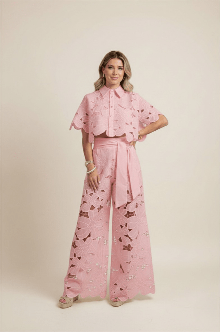 Elena | Women’s Co-Ord Set featuring Floral Detail