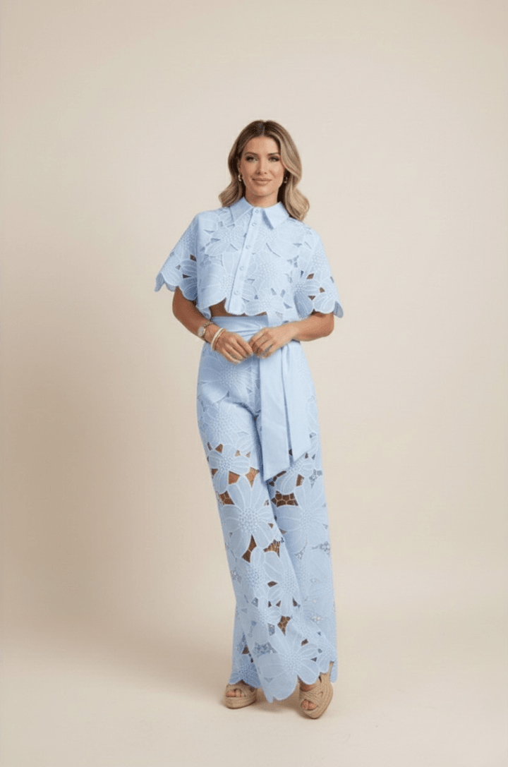 Elena | Women’s Co-Ord Set featuring Floral Detail