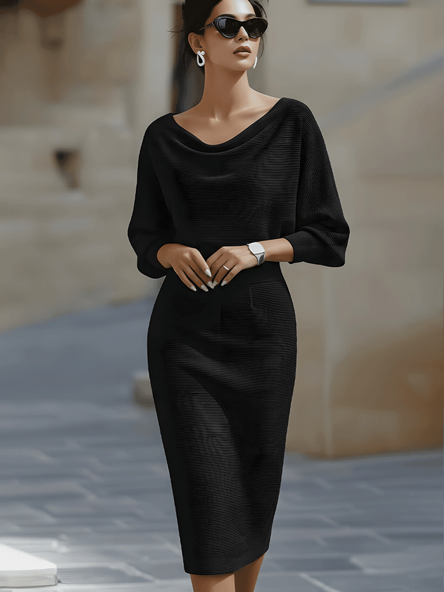 Serena | Women’s Midi Dress in a Soft Knit Style
