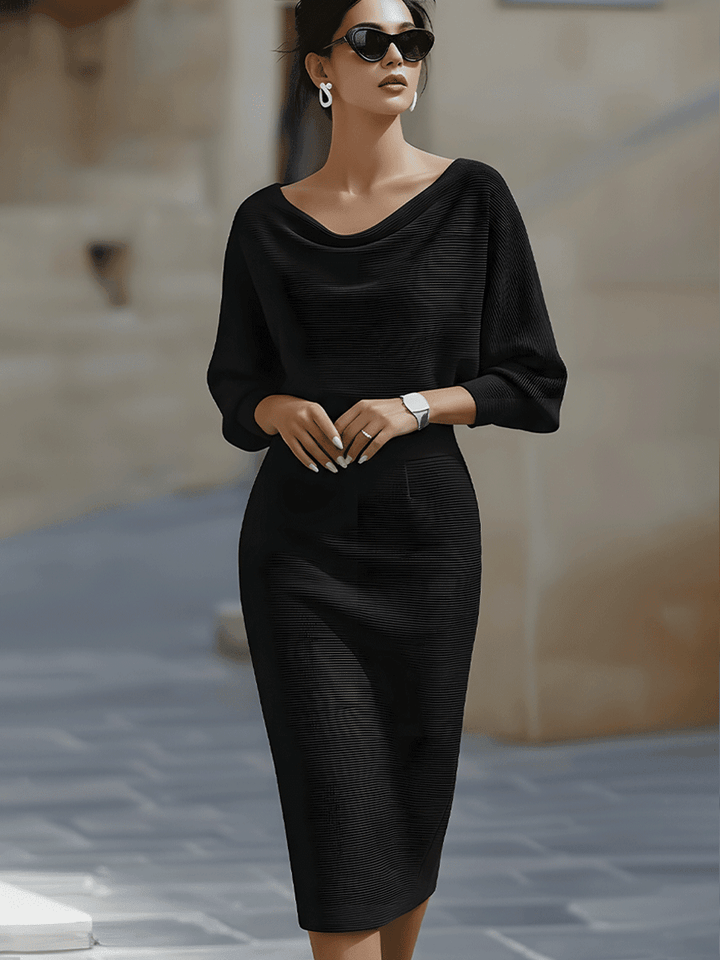 Serena | Women’s Midi Dress in a Soft Knit Style