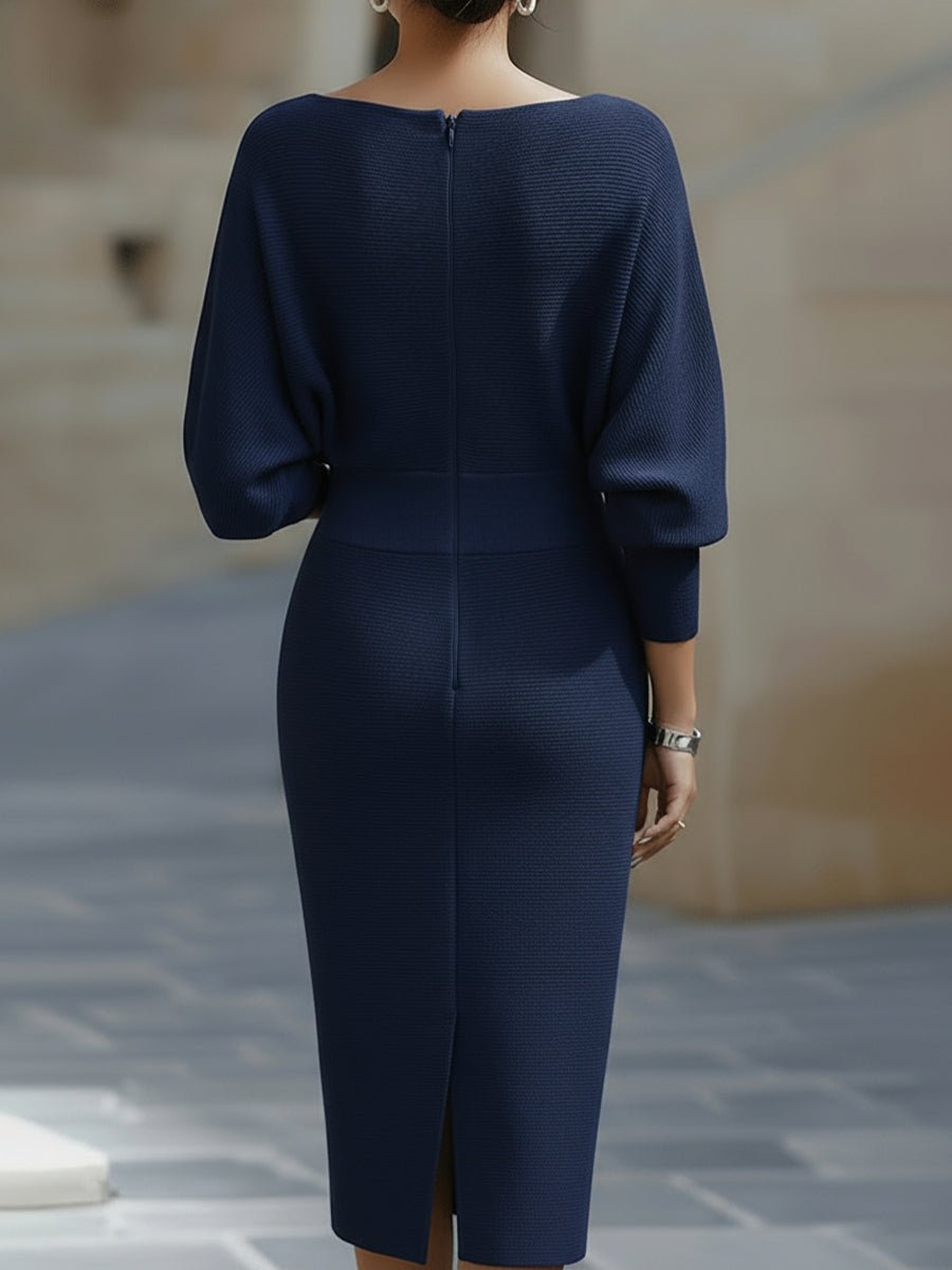 Serena | Women’s Midi Dress in a Soft Knit Style