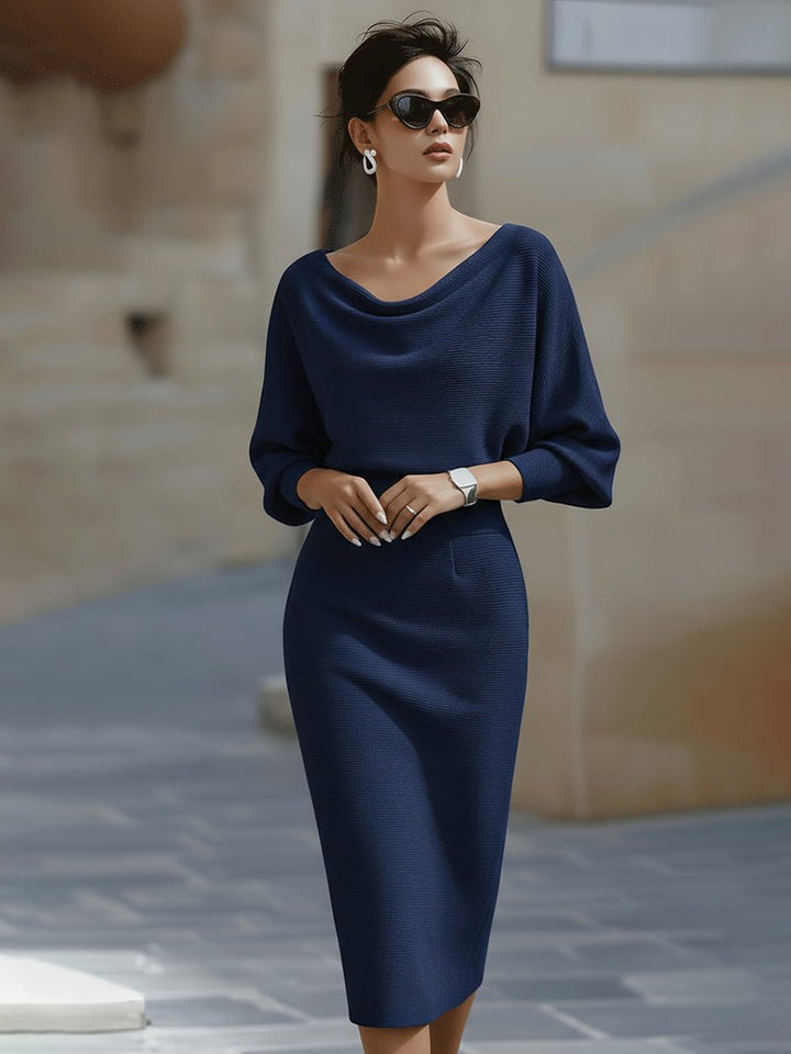 Serena | Women’s Midi Dress in a Soft Knit Style