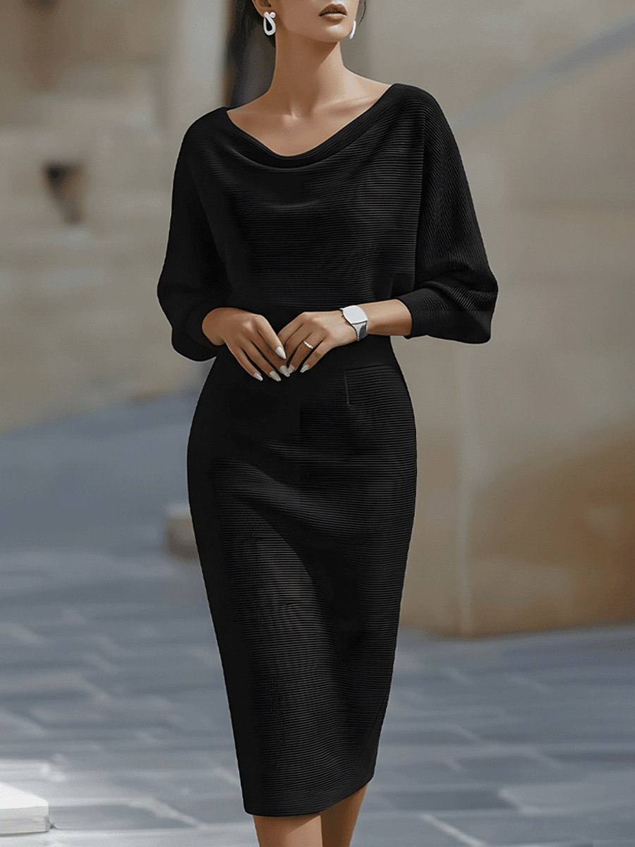 Serena | Women’s Midi Dress in a Soft Knit Style