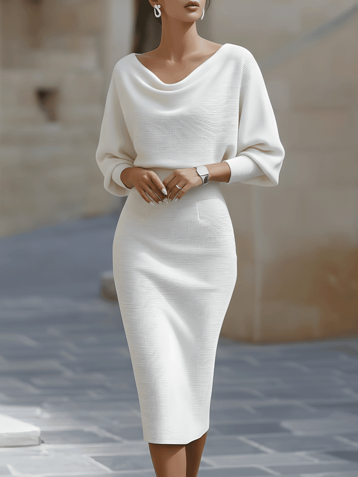 Serena | Women’s Midi Dress in a Soft Knit Style