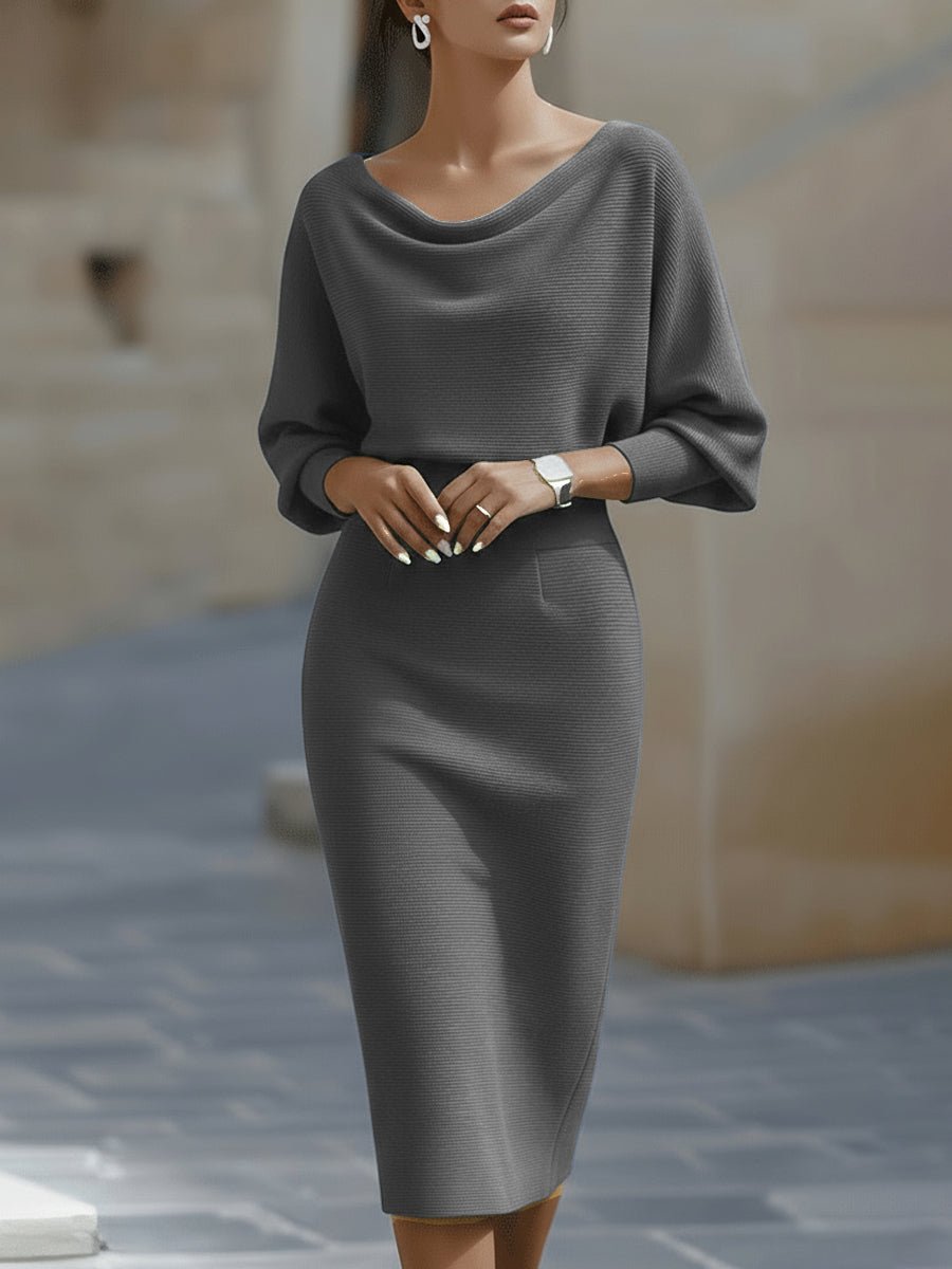 Serena | Women’s Midi Dress in a Soft Knit Style
