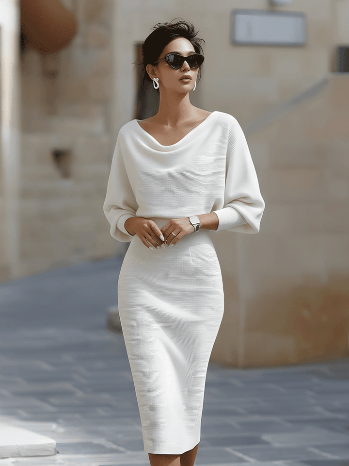 Serena | Women’s Midi Dress in a Soft Knit Style